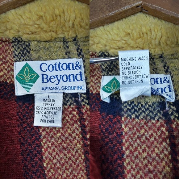 Cotton & Beyond Faux Fur Plaid Short Jacket - Picture 3 of 8